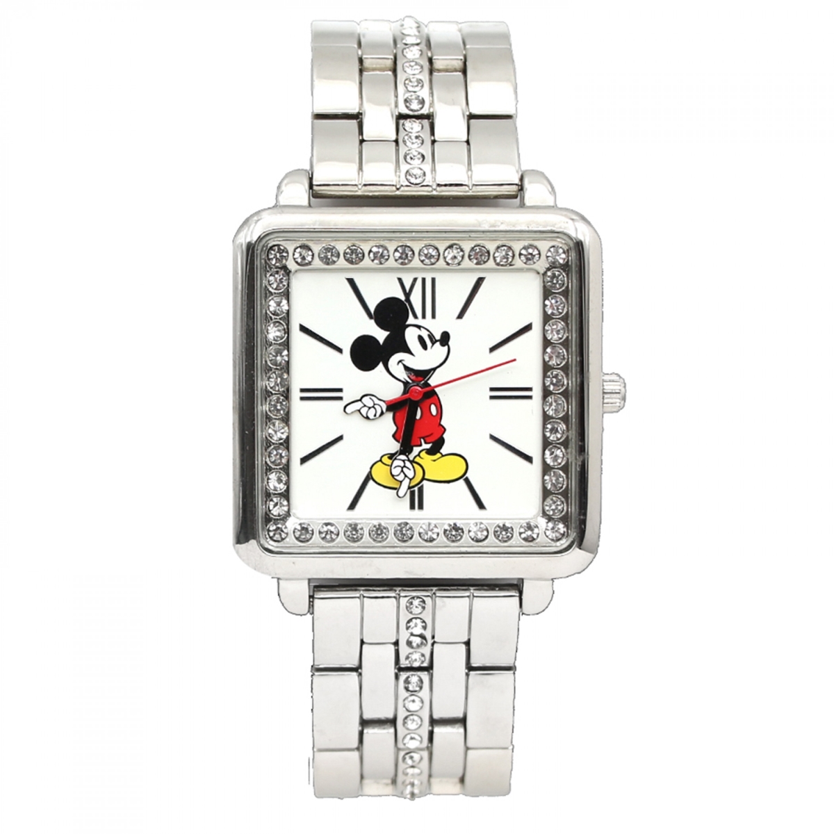905454  Square Face Analog Watch with Silver Band