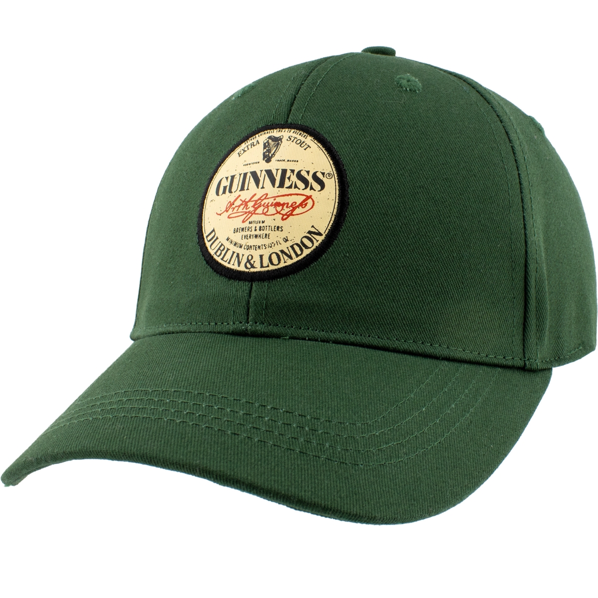 904476  Extra Stout Label Patch Adjustable Hat, Green