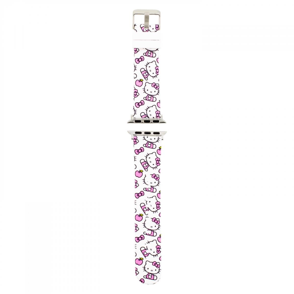 906220  Bows & Apples Smart Watch Compatible Straps, White