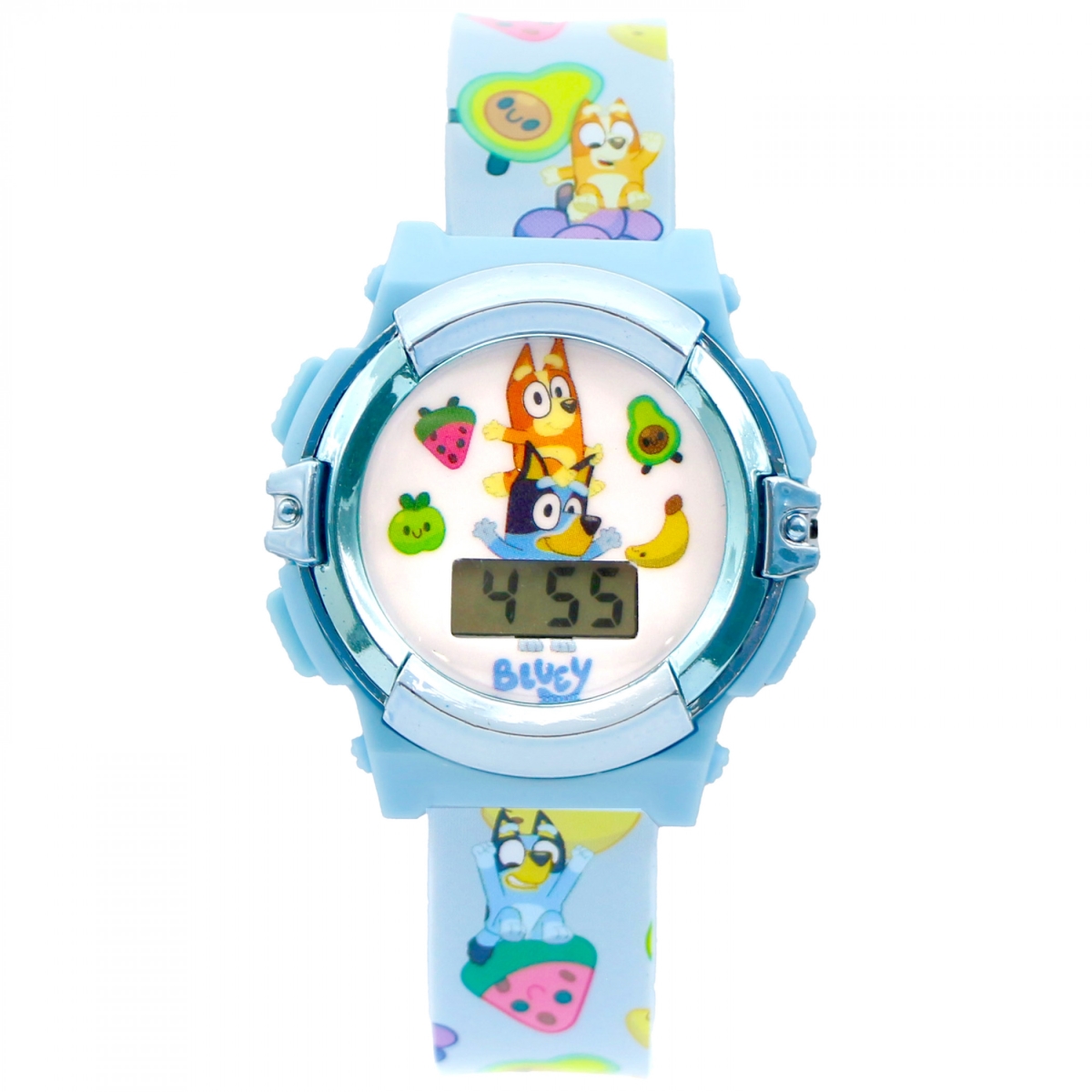904482  Fruit Pattern Kids Digital Watch, Blue