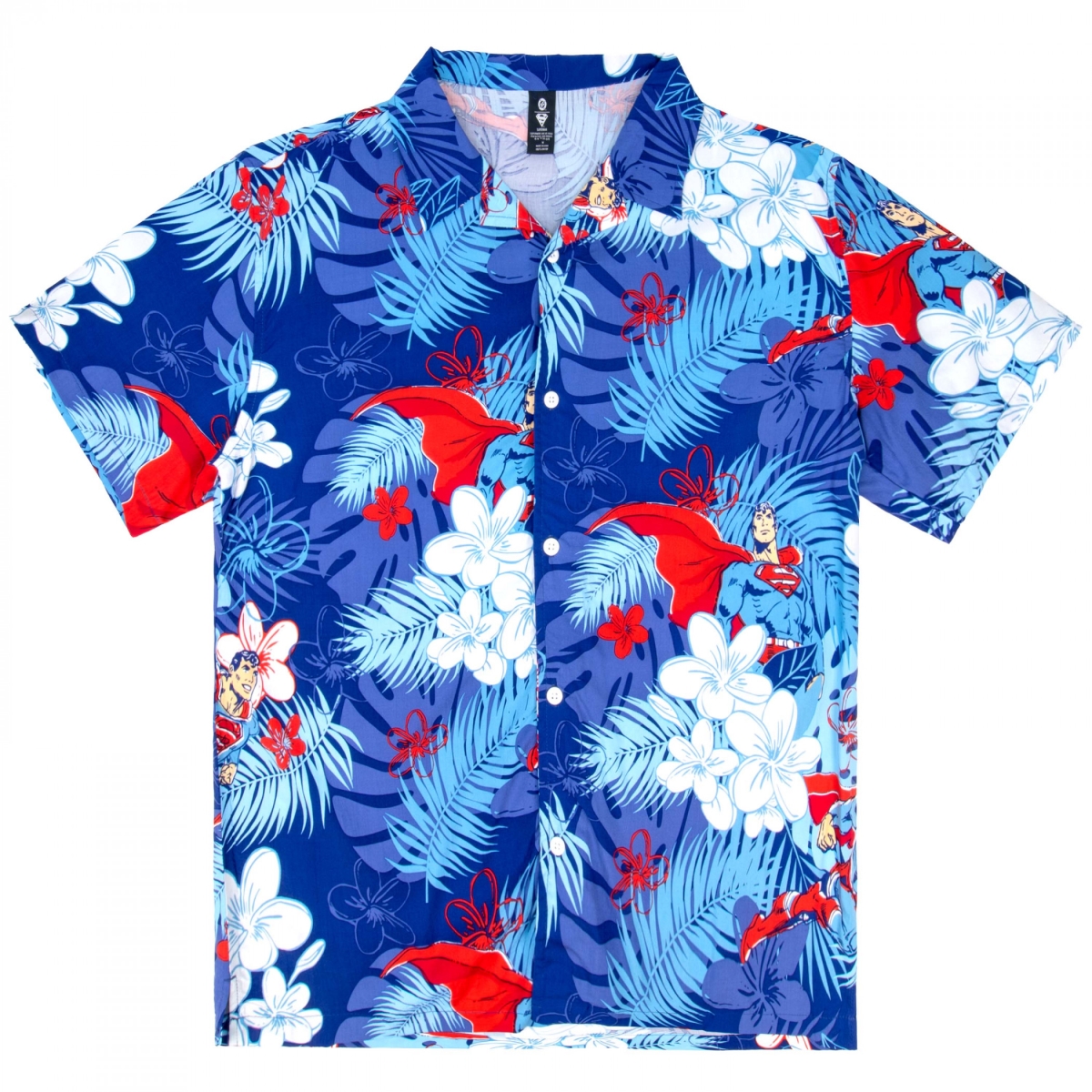 906564-2xlarge  Hawaiian Floral All Over Print Button-Down Shirt, Multi Color - 2XL