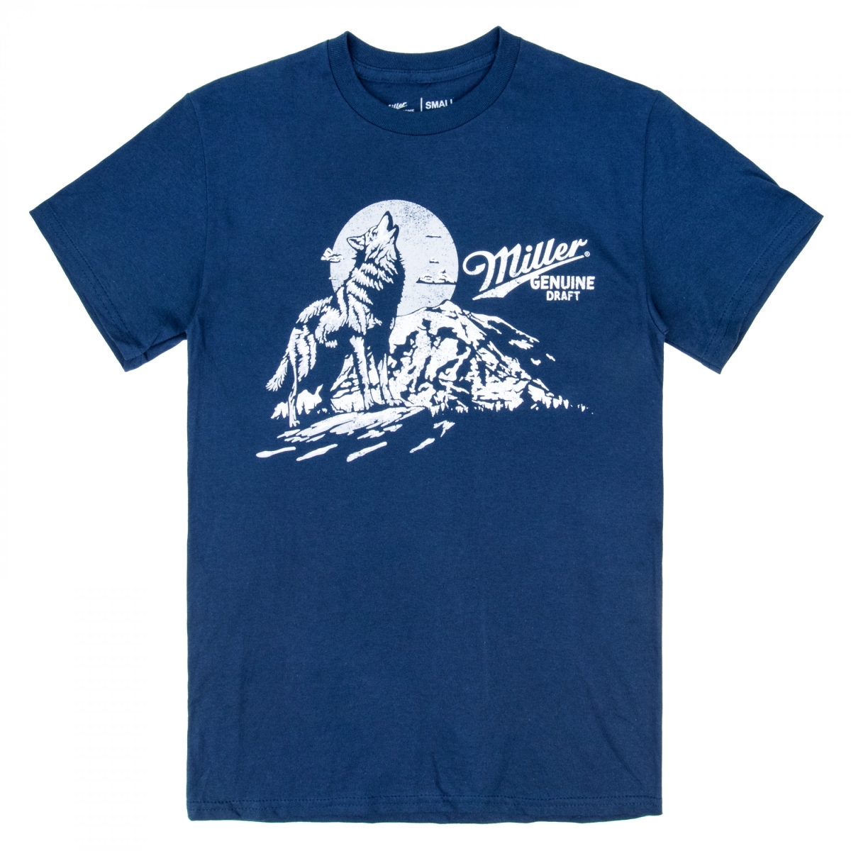 905137-large  Genuine Draft MGD Wolf Howl T-Shirt, Blue - Large