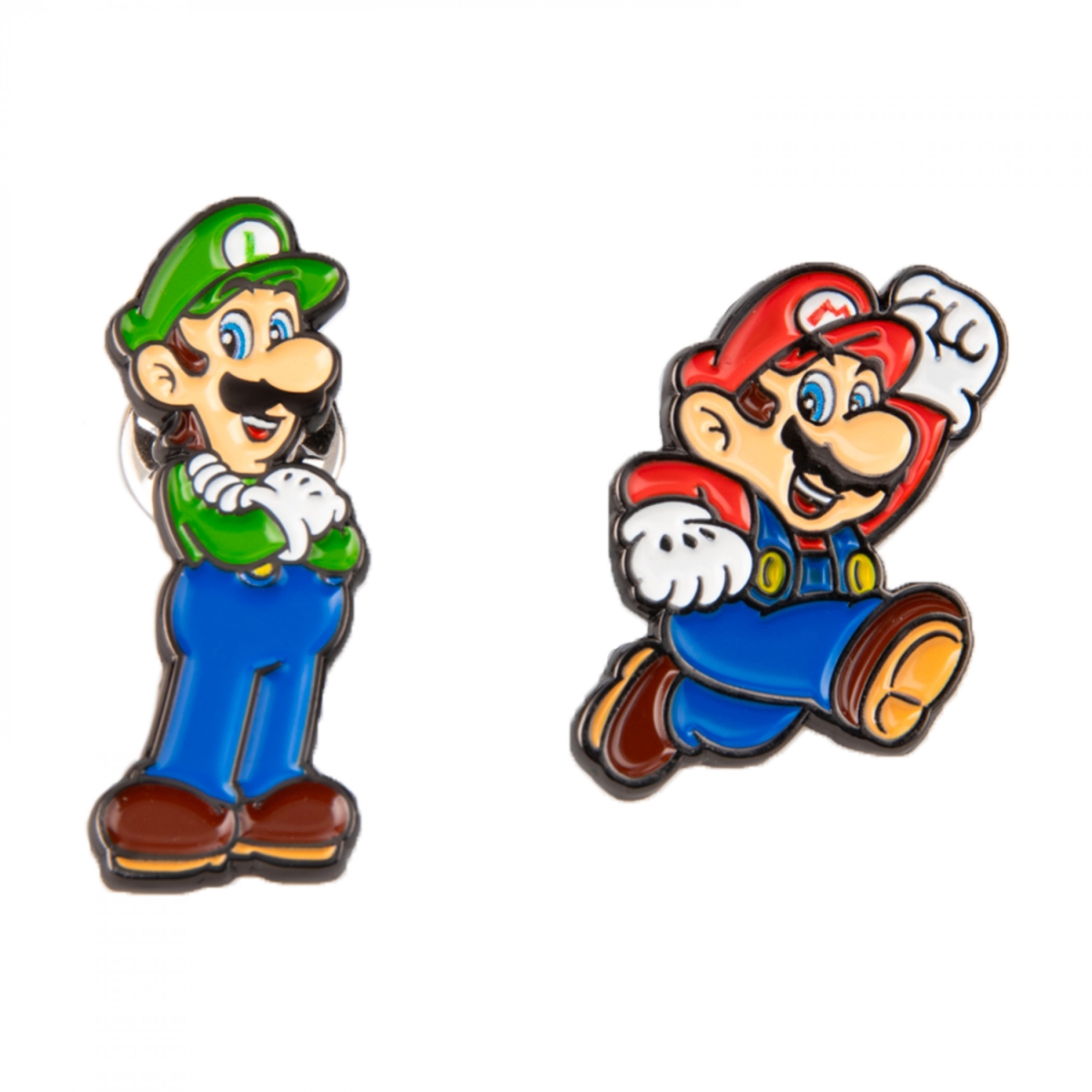 905526 . Mario & Luigi Enamel Pin Set, Multi Color