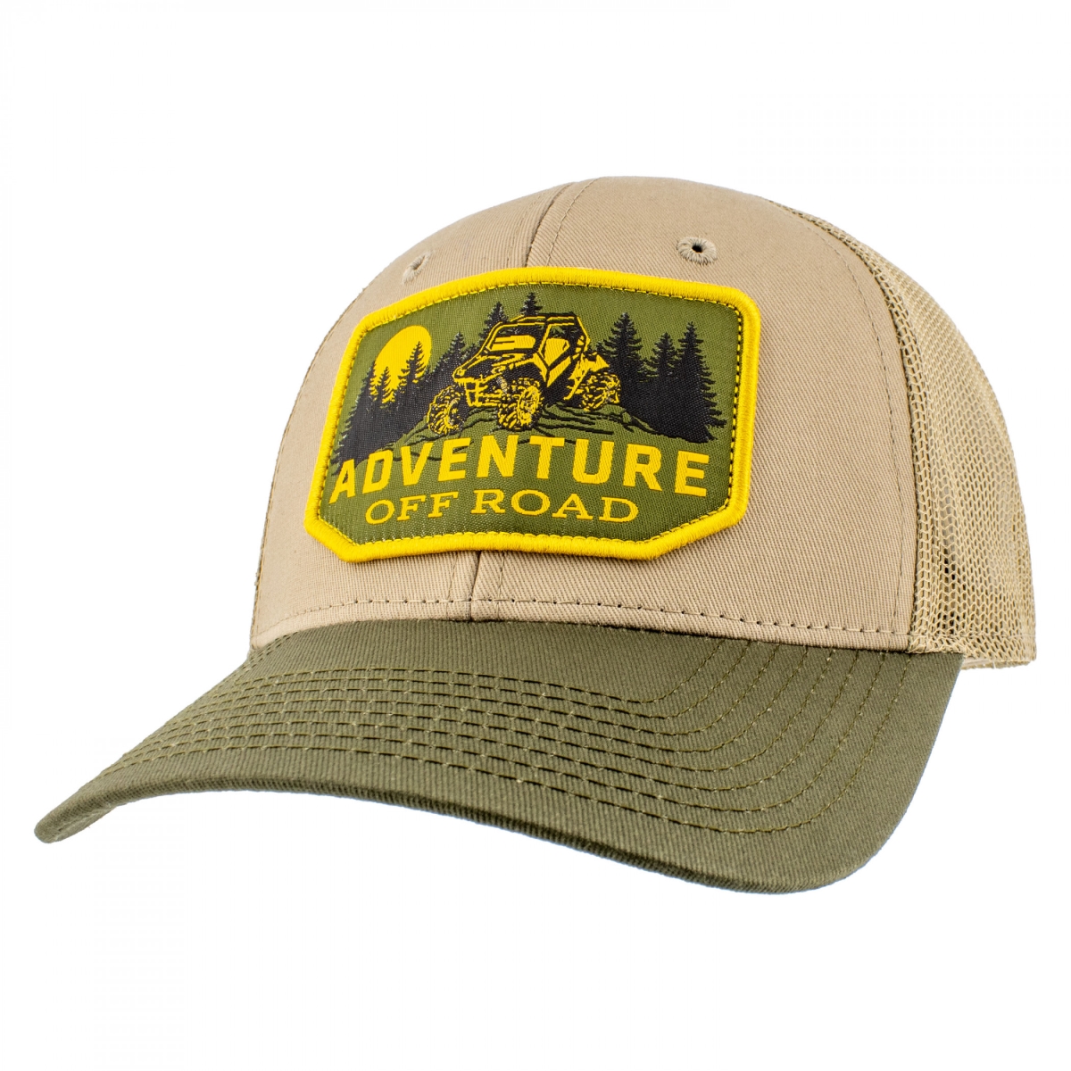 906340  Adventure Off Road Mesh Back Adjustable hat, Multi Color