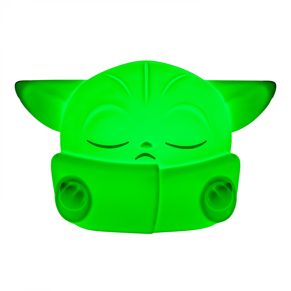 905509 4.9 in. The Mandalorian Grogu Squishy Silicone Rechargeable Light, Green