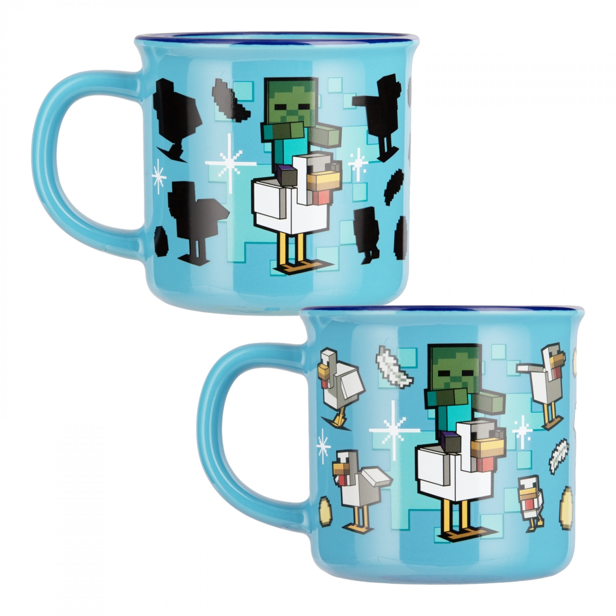 905515 11 oz  Chicken Jockey Heat Change Mug, Blue