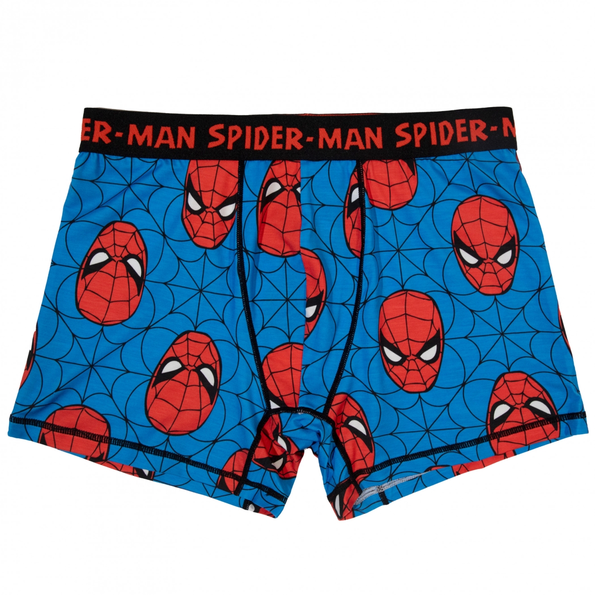 906066-small-28-  Repeating Mask Pattern Boxer Briefs, Blue - Small 28-30