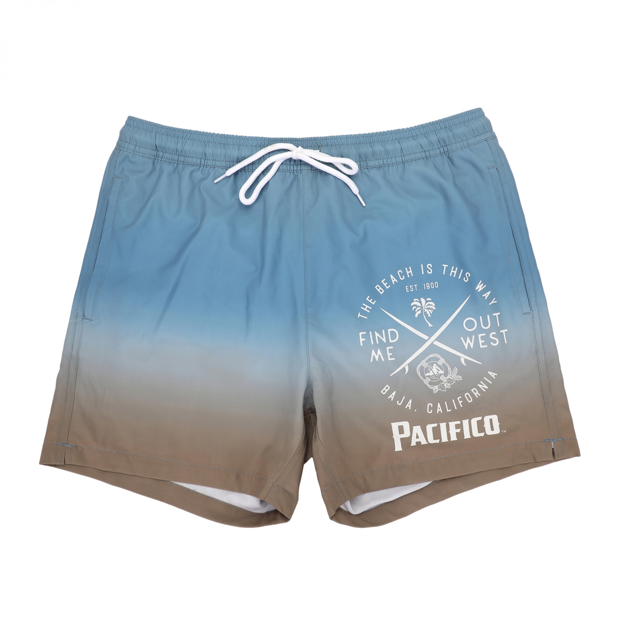 901110-medium-32  Clara Beach Gradient Ombre Swim Board Shorts, Multi Color - Medium 32-34