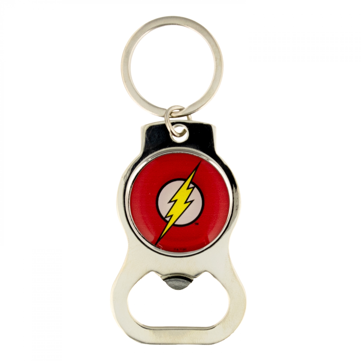 Flash 906683 The Flash Logo Bottle Opener Keychain, Multi Color