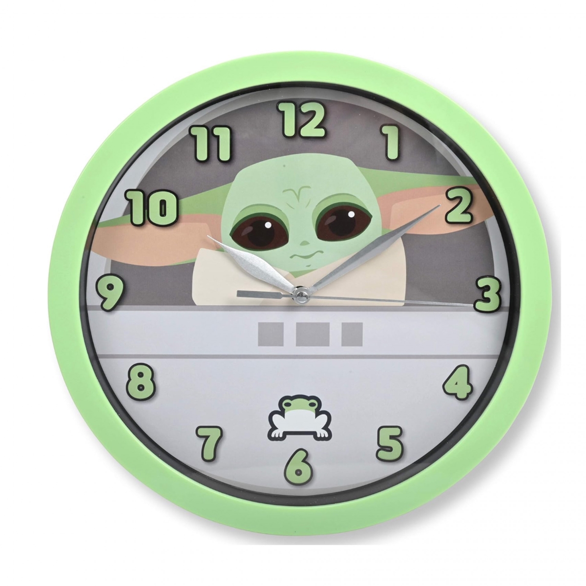 906189  Mandalorian Grogu Baby Yoda Analog Wall Clock, Multi Color