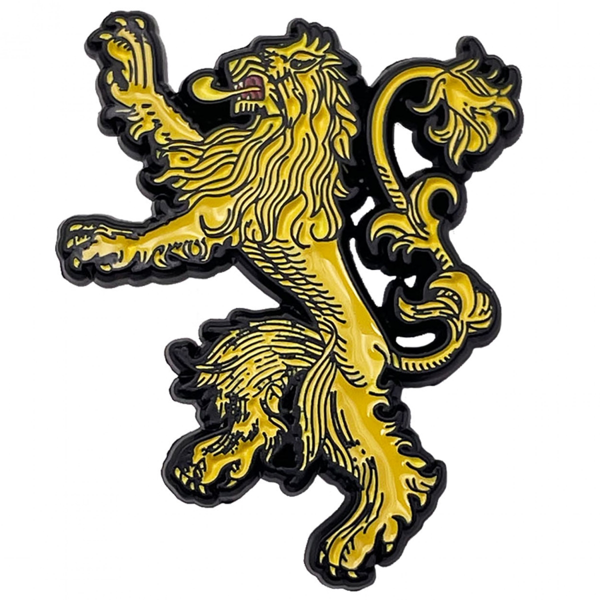 907467 1.25 in.  Lannister Lapel Pin, Yellow