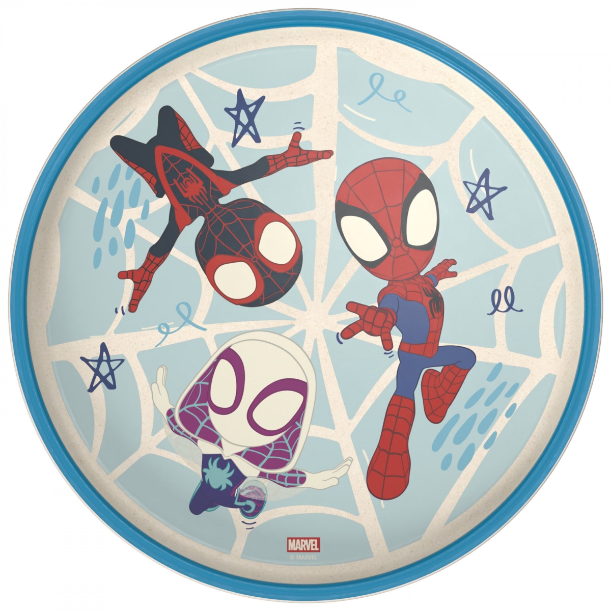 908041 Spidey & His Amazing Friends Dinner Plate, Blue