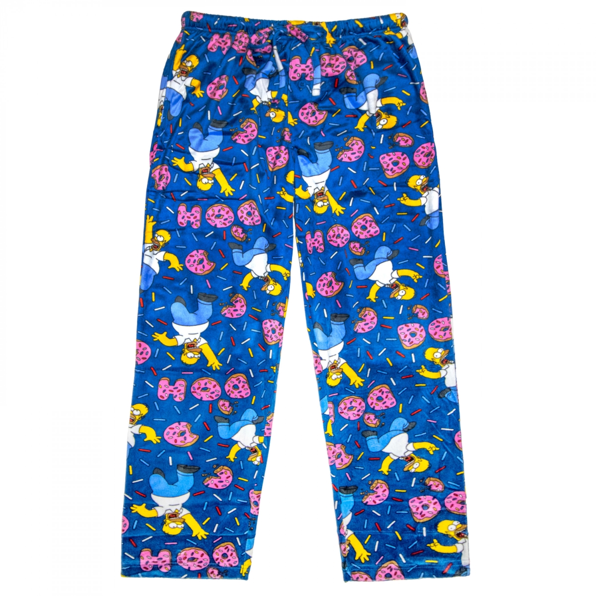 905819-medium-32 The  Homer & Donuts Sueded Fleece Sleep Pants, Blue - Medium 32-34