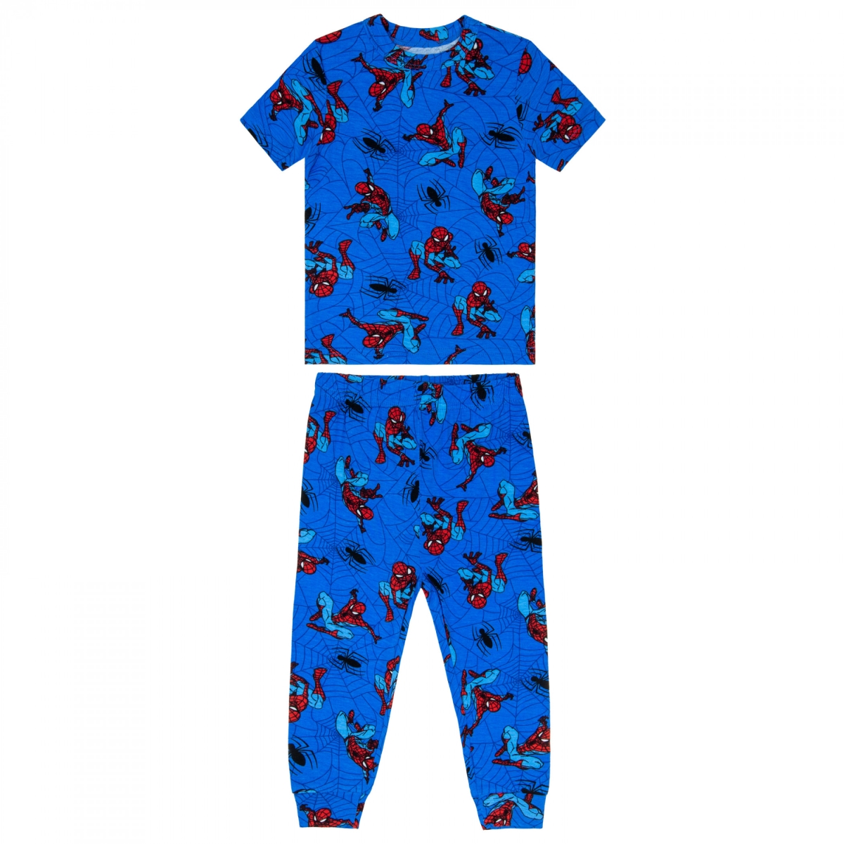 902907-toddler2t  Web Swing Toddler Boys Pajamas, Blue - Toddler 2T - 2 Piece