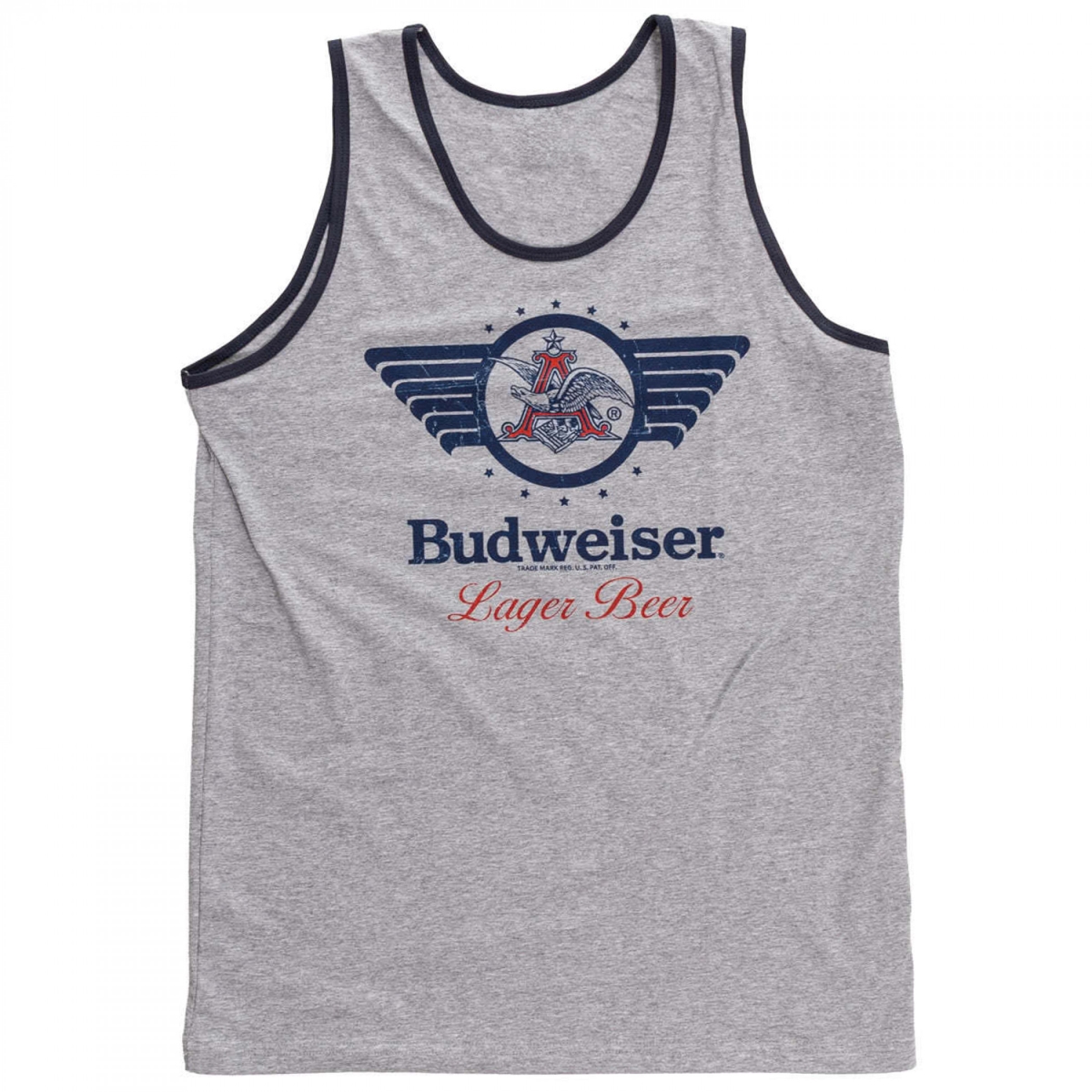 904412-medium  Lager Beer Vintage Logo Mens Tank Top, Gray - Medium