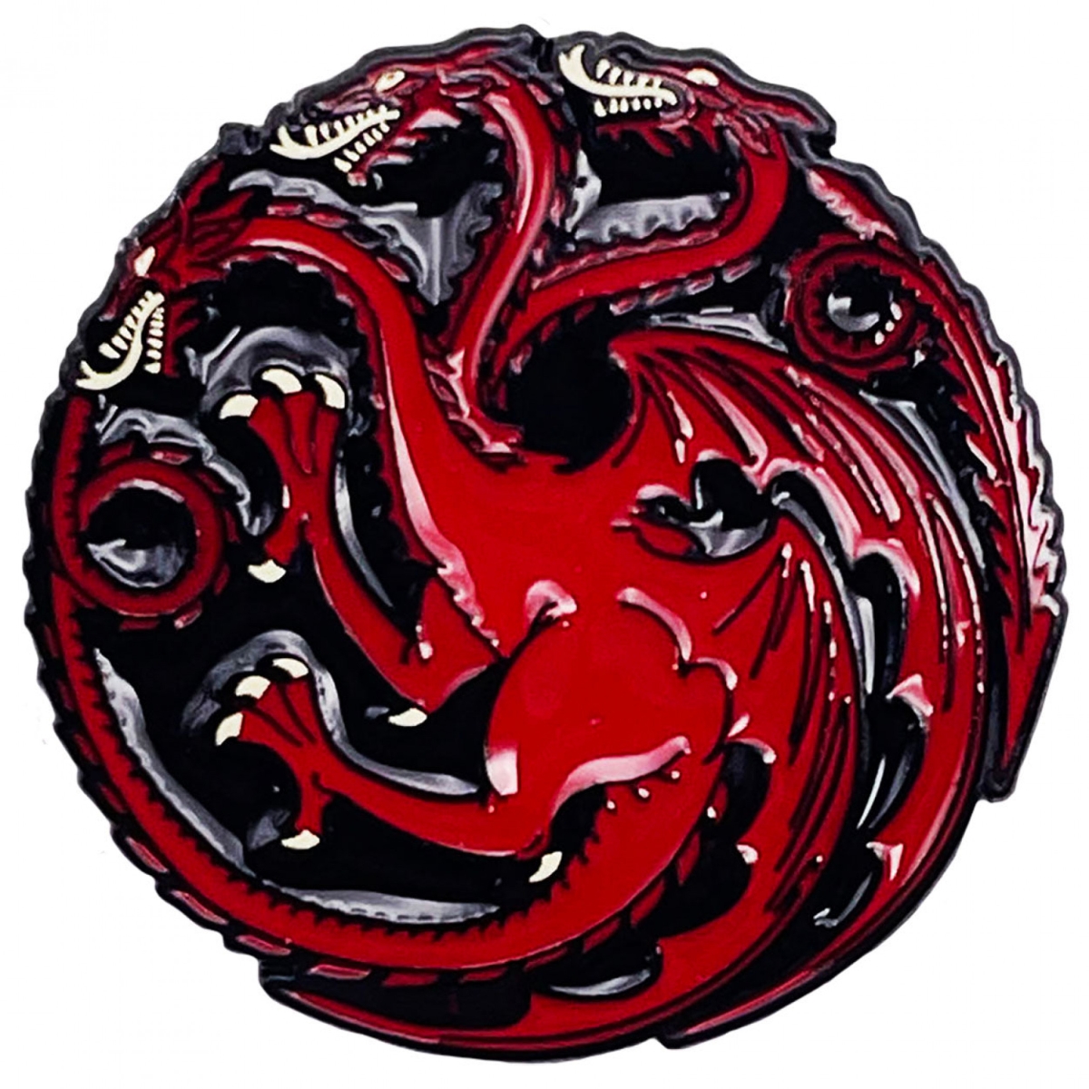 907465 1.25 in.  Targaryen Lapel Pin, Red