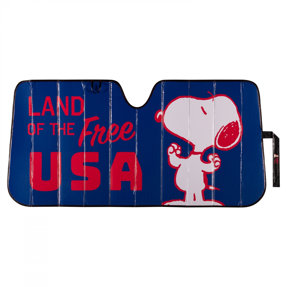 905765  Snoopy Land of the Free USA Windshield Car Visor Sunshade, Multi Color