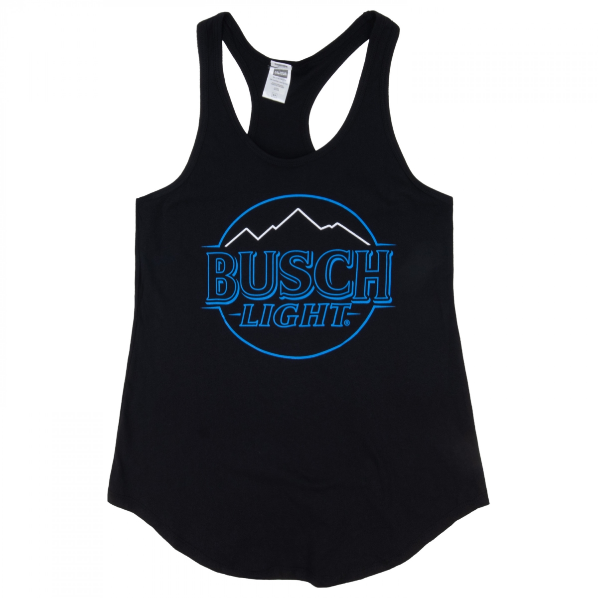 901693-medium  Blue Outline Logo on Black Womens Tank Top - Medium