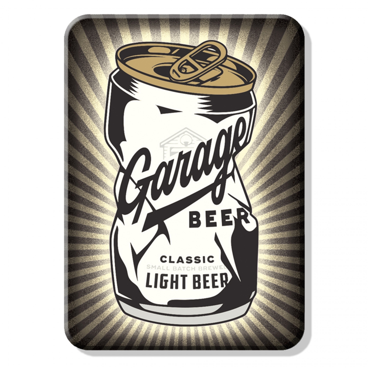 908568 2.5 x 3.5 in.  Crushed Can Magnet, Multi Color