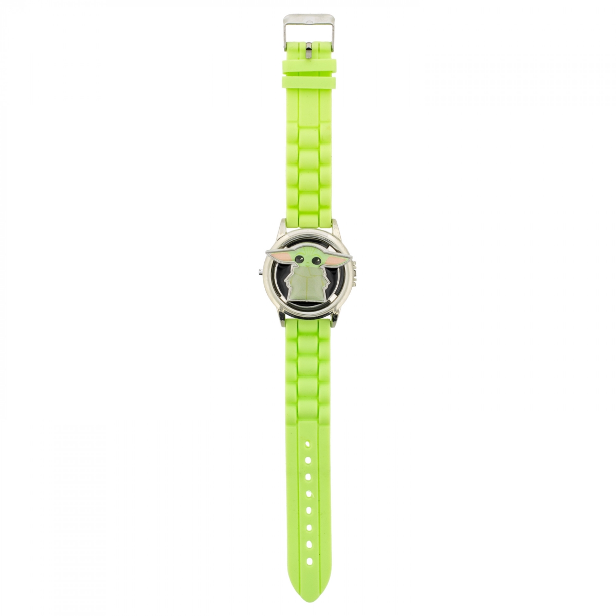 906190  the Mandalorian Grogu LED Digital Kids Wrist Watch, Green