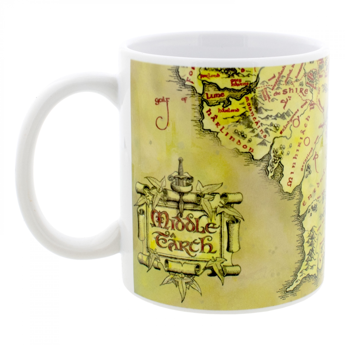 905478 11 oz The  Middle Earth Map Ceramic Mug