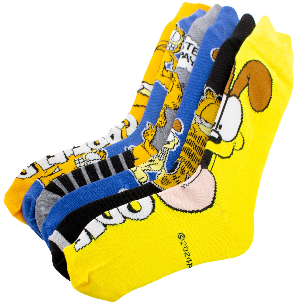 906371 Odie I Hate Mondays Crew Socks - Pack of 6