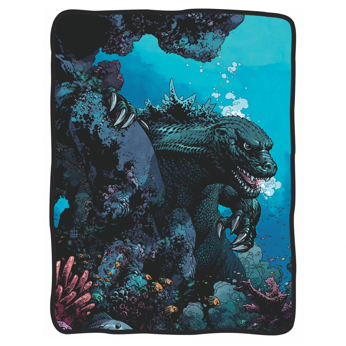 910185 45 x 60 in. Underwater Fleece Throw Blanket