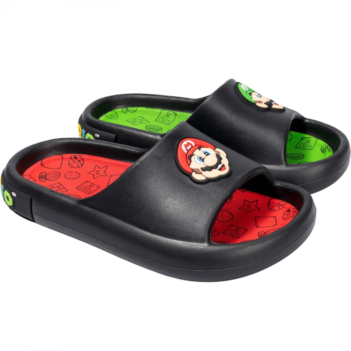 905298-size1 Mario & Luigi Boys Comfort Slide Sandals - Size 1