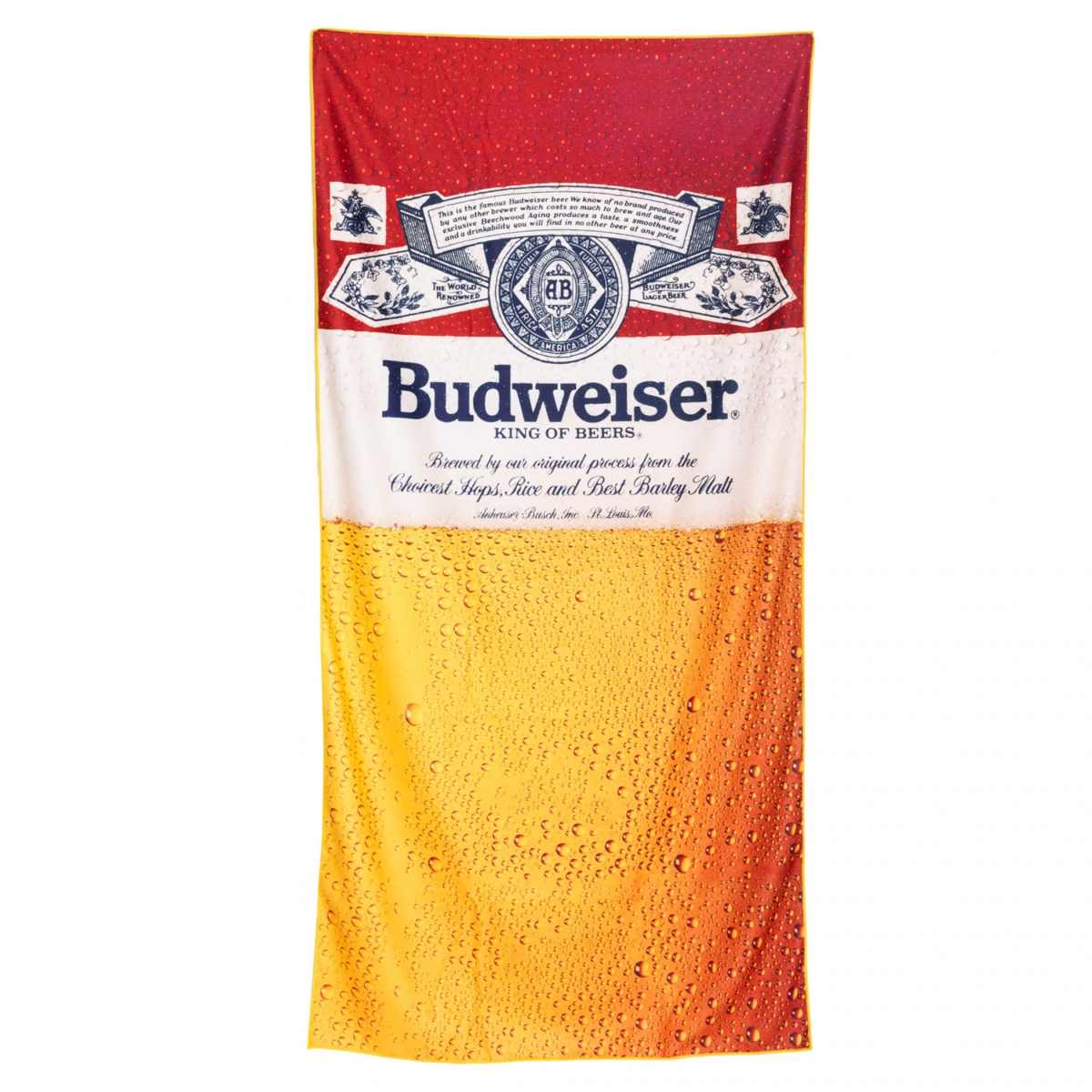 904448 Refreshing Beer Pint Beach Towel, Multi Color