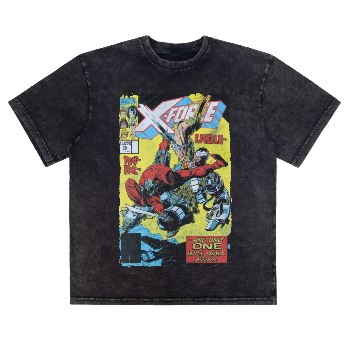 911666-large X-Force Cable Comic Cover Stone Wash Short Sleeve T-Shirt - Large