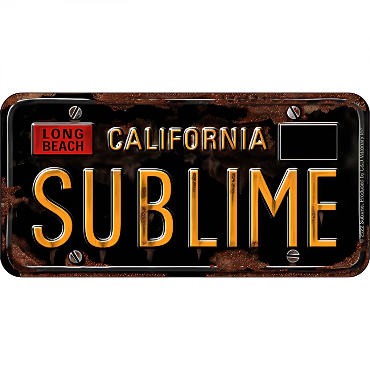 911052 California License Plate Sticker