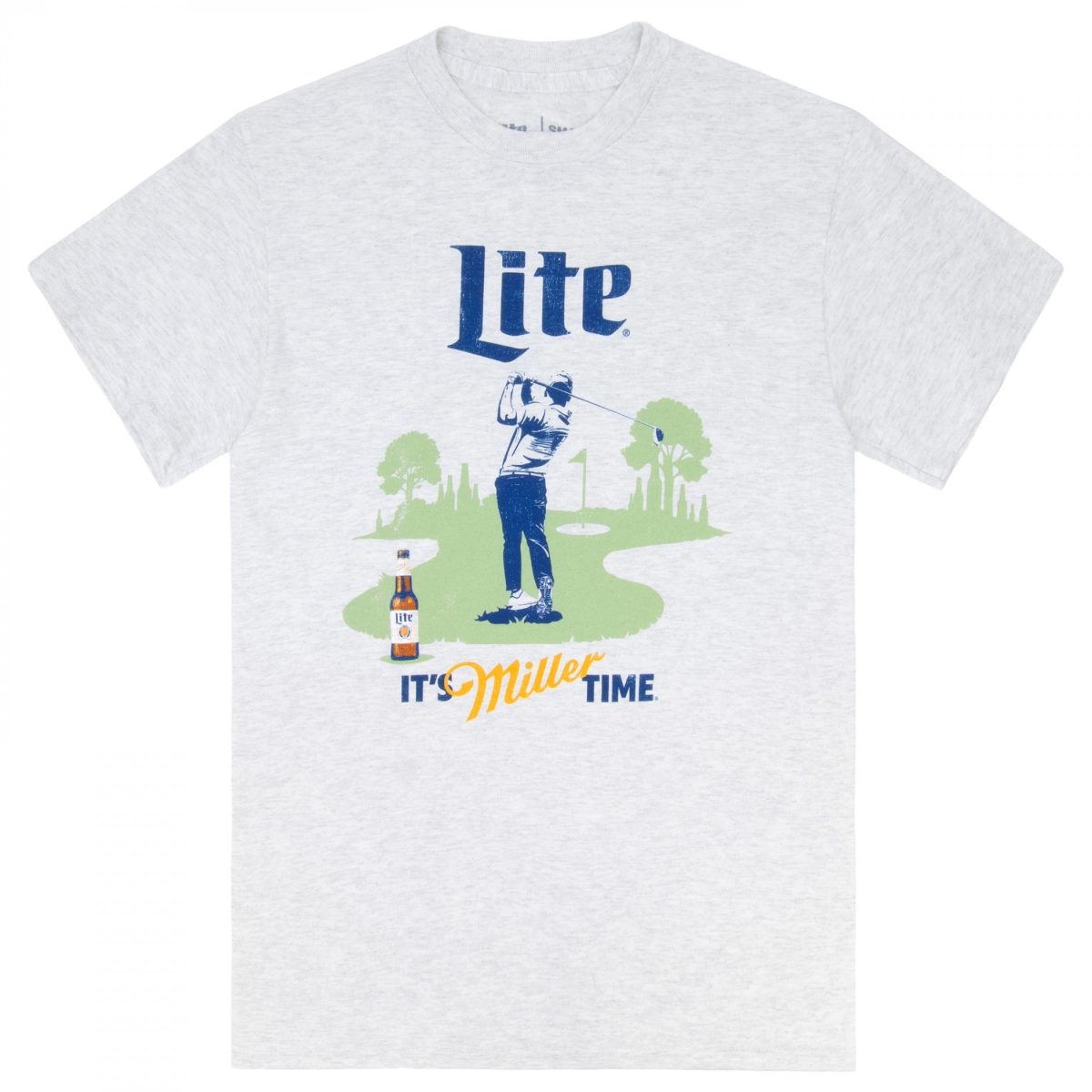 905098-medium Its Miller Time Golf Swing Short Sleeve T-Shirt, Gray - Medium