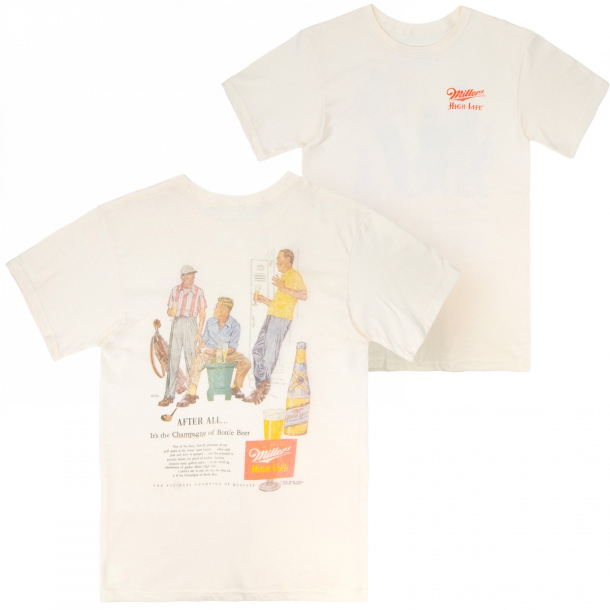 905362-3xlarge Golf Vintage Ad Front & Back Short Sleeve T-Shirt - 3XL