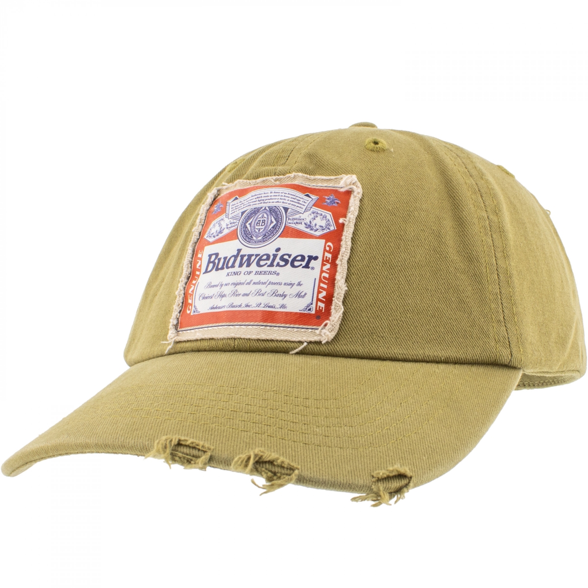 904342 Traditional Label on Olive Snapback Hat