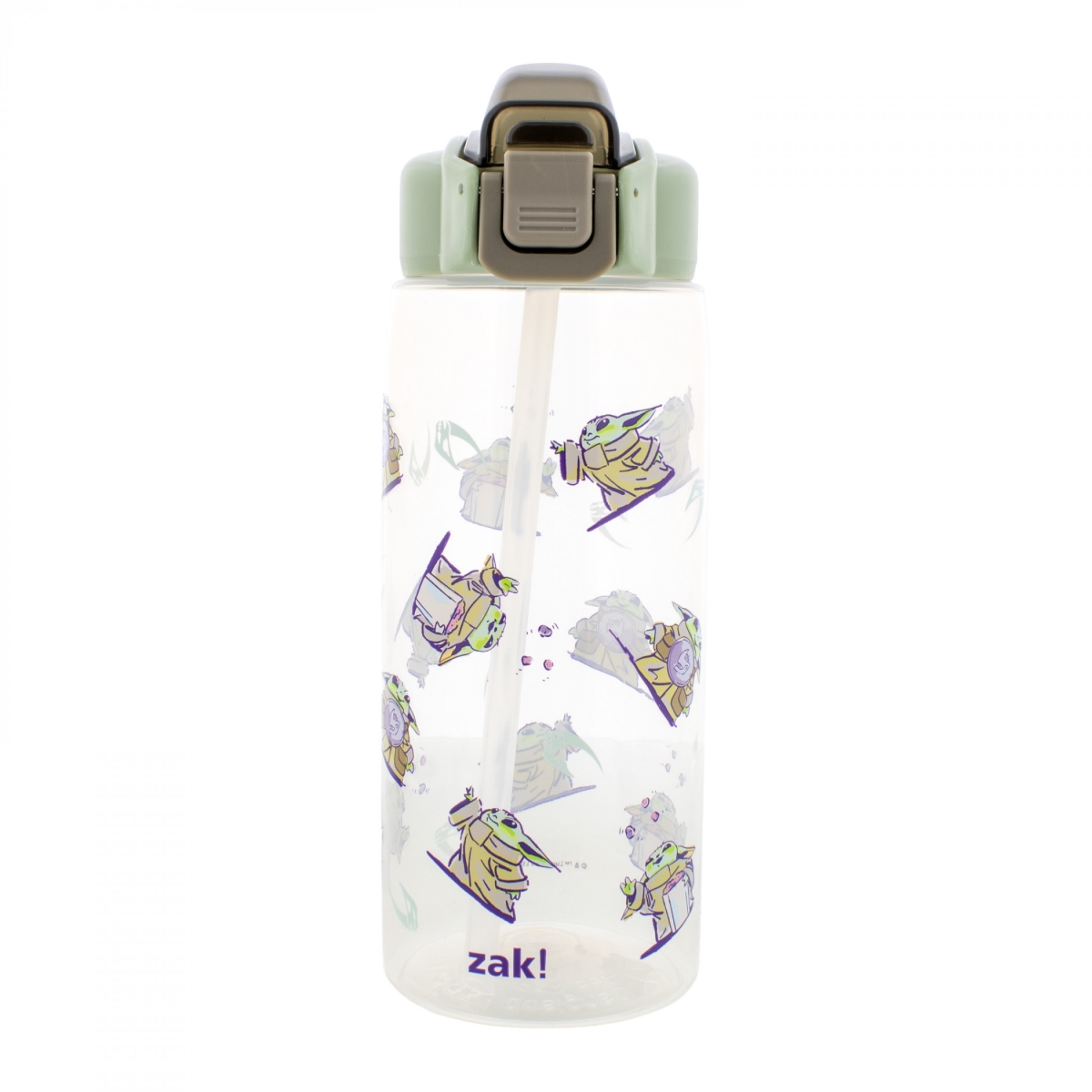 908019 25 oz The Mandalorian & Grogu Plastic Water Bottle