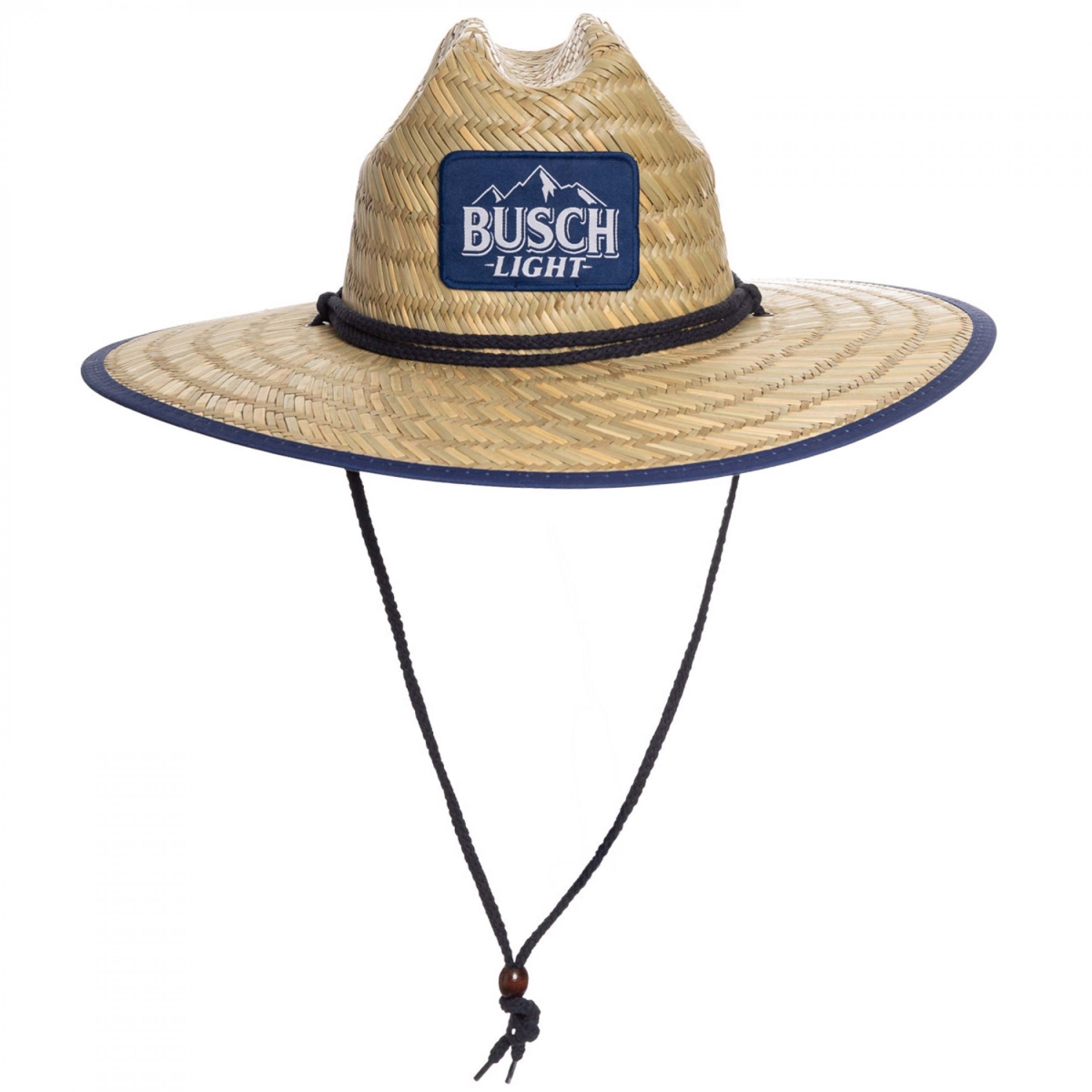 888321 Fishing Under Brim Art Lifeguard Hat, Tan & Blue