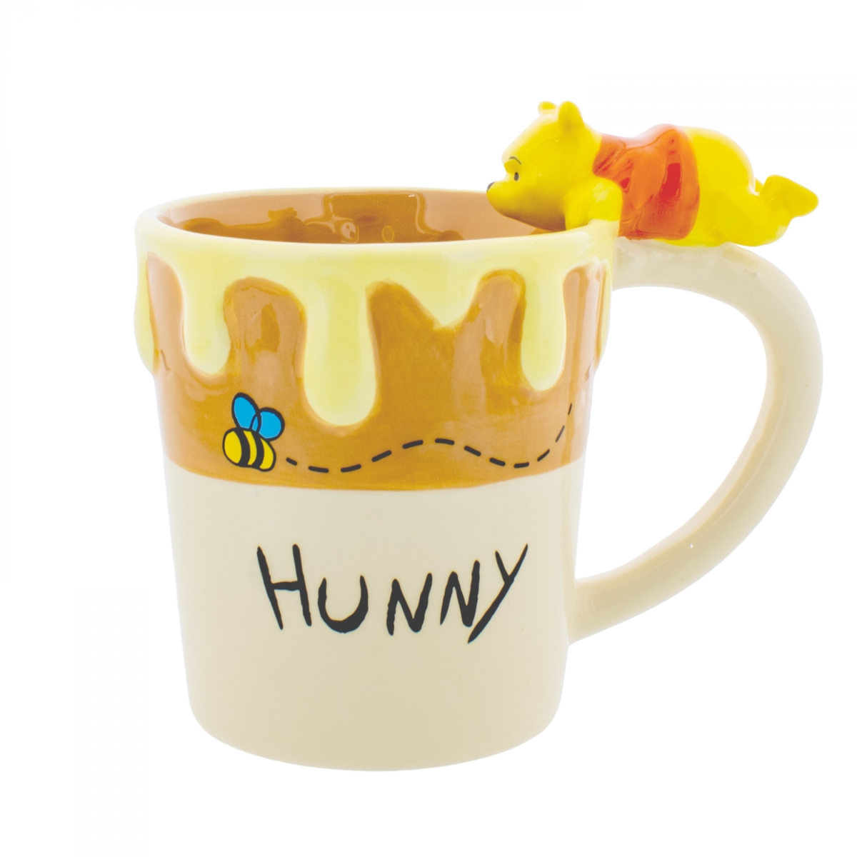 908050 11.5 oz Hunny Bee Sculpted Ceramic Mug
