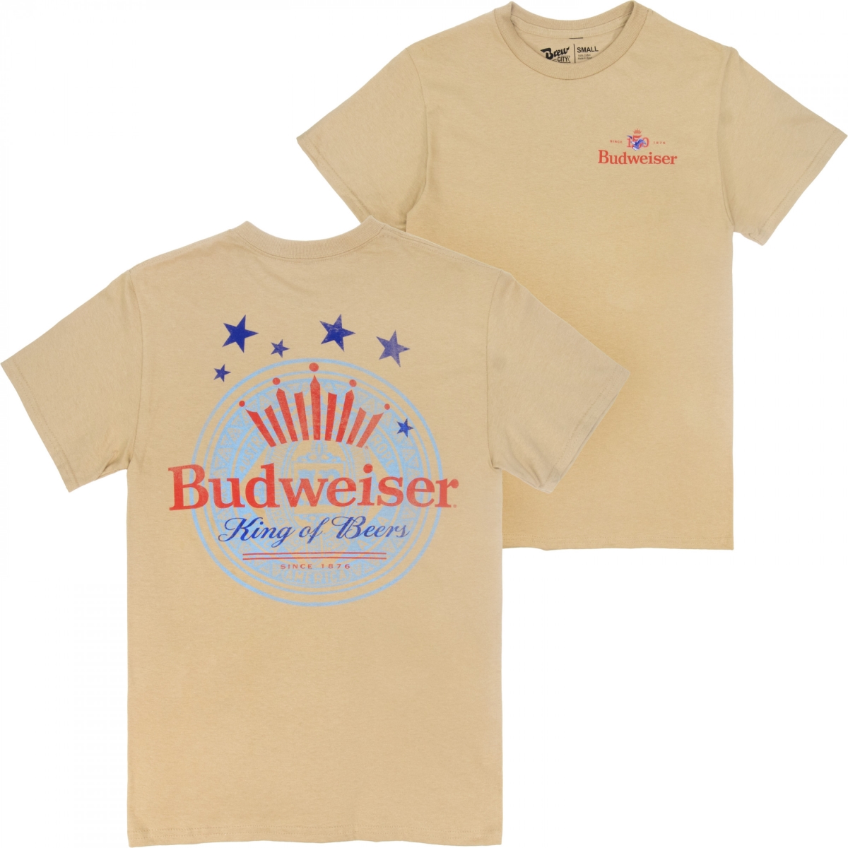 906601-medium 150 King of Beers Front & Back Print Short Sleeve T-Shirt - Medium