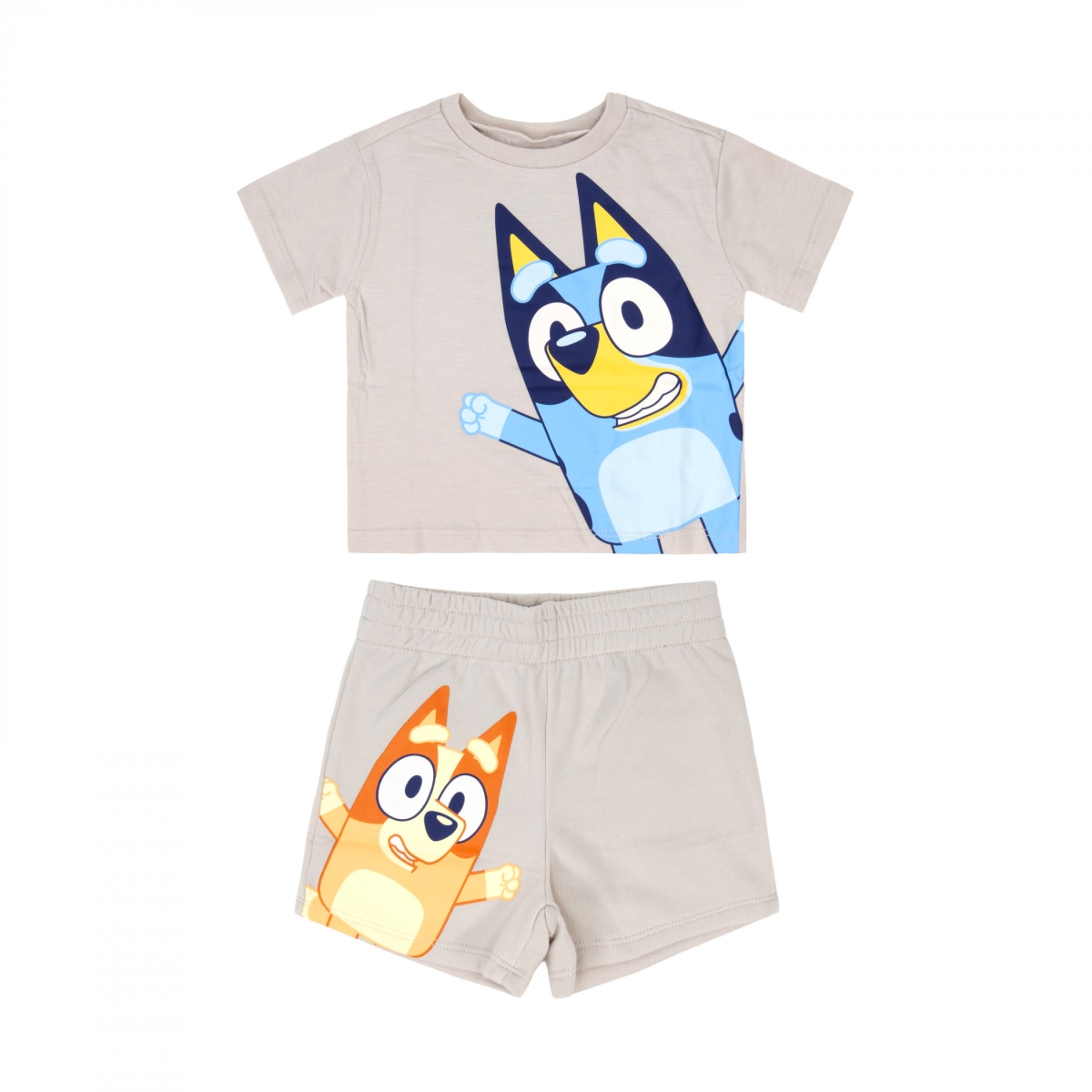 902047-12months Tan Double Sided Top Shorts Set - 12 Months - 2 Piece
