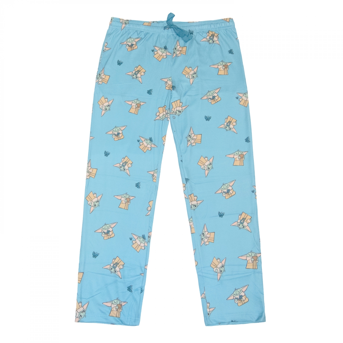 911697-large-36- The Mandalorian Grogu & Butterfly Juniors Sleep Pants - Large - Size 36-38