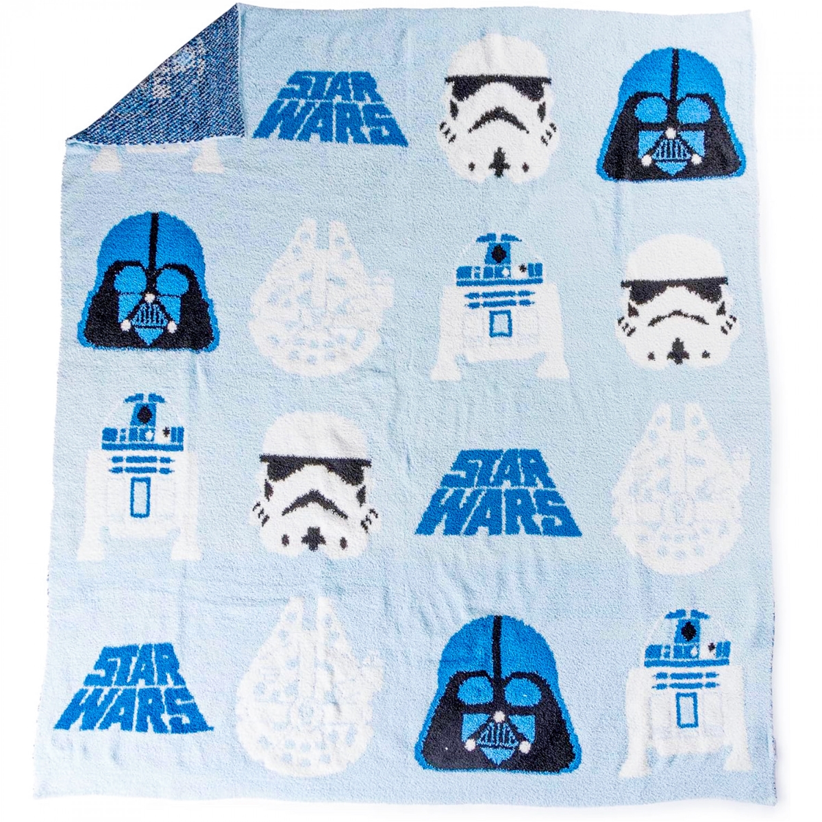 910090 50 x 60 in. Darth Vader & R2D2 Fuzzy Throw Blanket