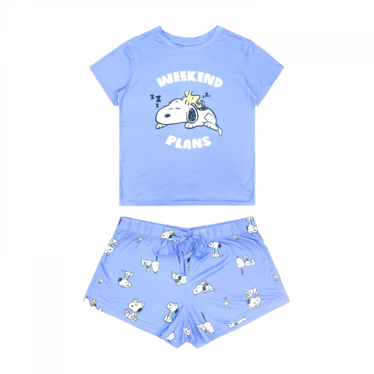 905787-medium-32 Snoopy & Woodstock Weekend Plans Sleep Shorts Set - Medium - Size 32-34 - 2 Piece