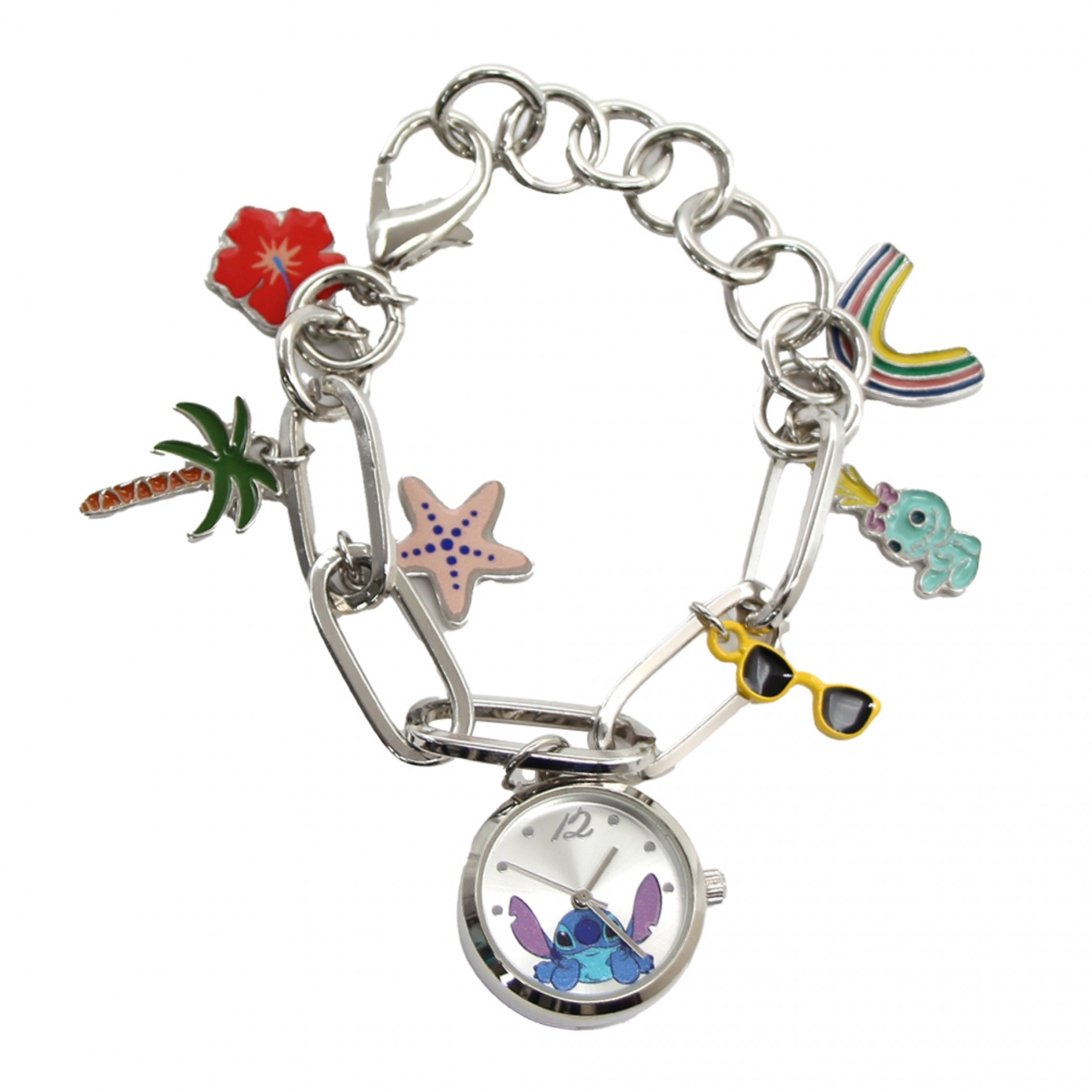 905449 Silver Charm Bracelet with Analog Watch