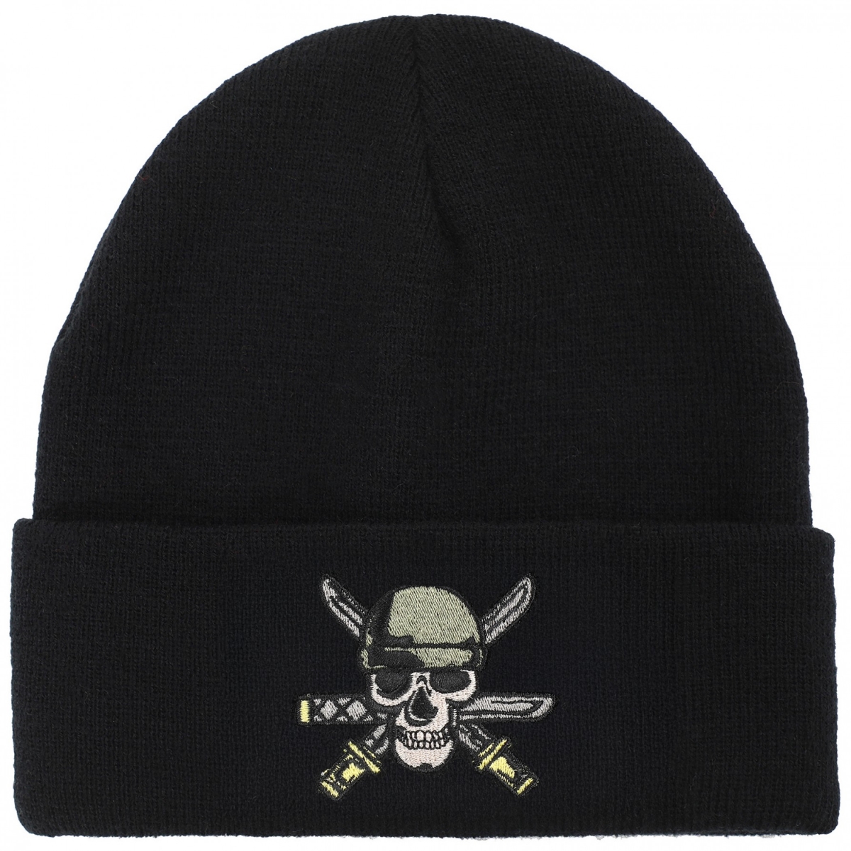 911706 Live Action Jolly Rodger Knit Cuff Beanie