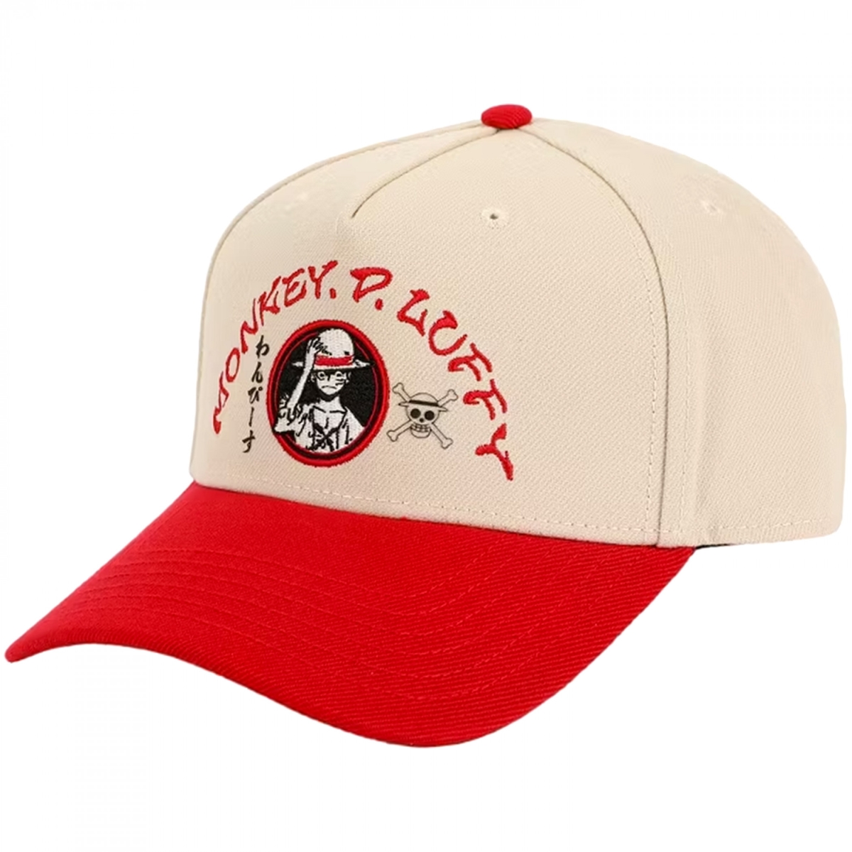 911930 Animated Monkey D Luffy Embroidered Snapback Hat
