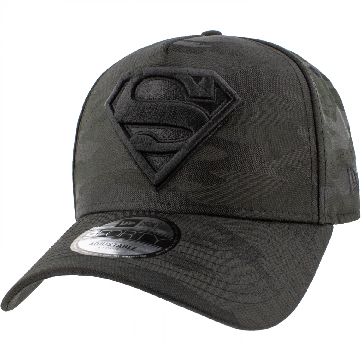 907982 Logo Black on Black Tonal Camo Era 9Forty A-Frame Adjustable Hat