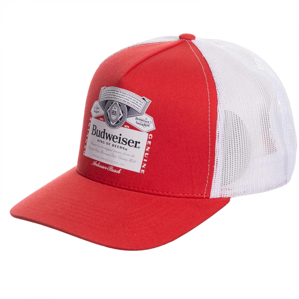 904343 Traditional Beer Label on Red Snapback Hat