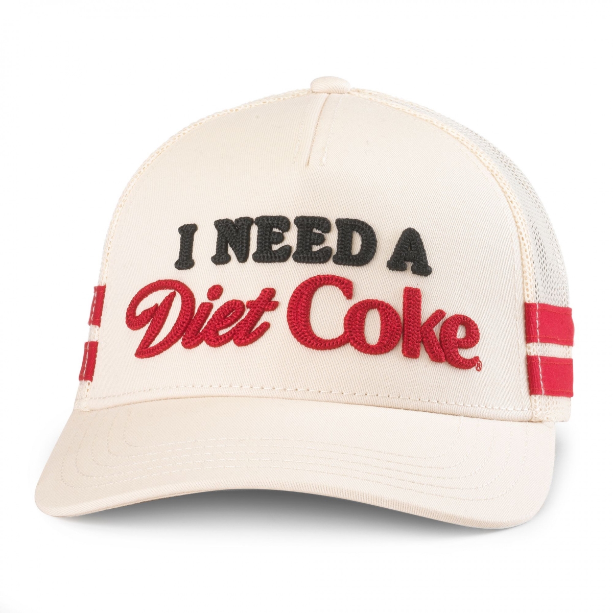 908977 I Need a Diet Coke Knit Text Adjustable Trucker Hat