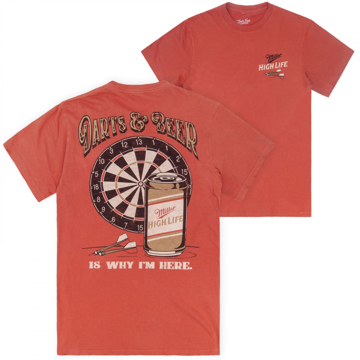 910643-xlarge Darts & Beer Front & Back T-Shirt by Junk Food - Extra Large