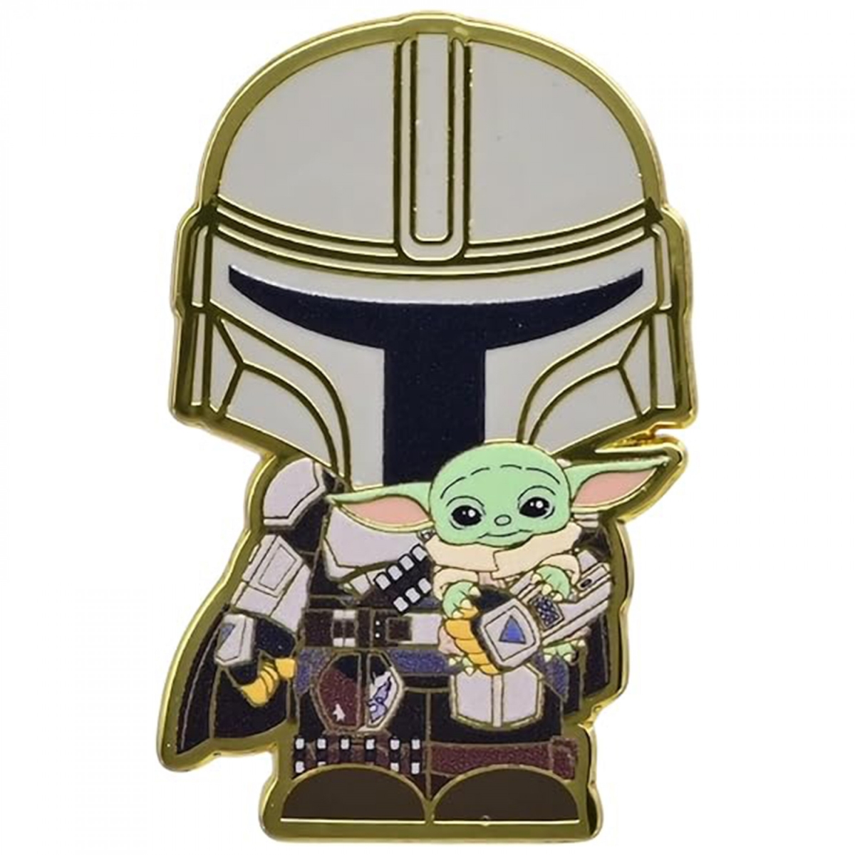910592 The Mandalorian & Grogu Chibi Enamel Pin